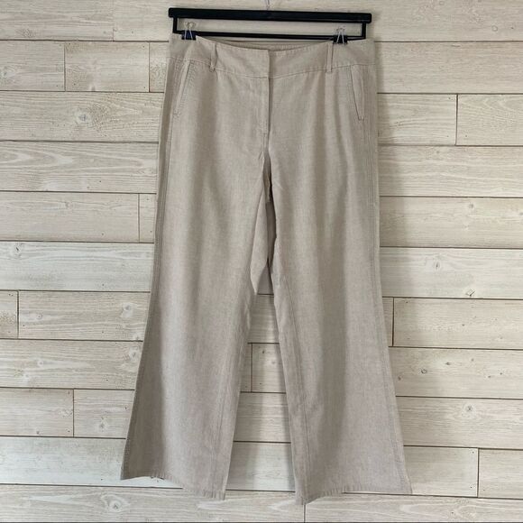 Ann Taylor Loft Lightweight Linen Pants size 14 EUC - Picture 1 of 11
